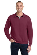 Quarter Zip Sweatshirt 50/50 Cotton-Polyester 13.3 oz | Jerzees 995MR