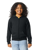 Kids Zip-Up Hoodies 50/50 Cotton-Polyester 13.3 oz | Gildan 18600B