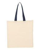 Tote Bag Contrast Handles 12L | Q-Tees QTB6000